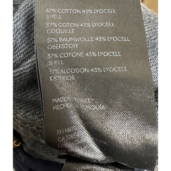 NWT Free People Marx Slouchy Denim Cargo Jeans Black Noir Women's Size 28 - Picture 7 of 7